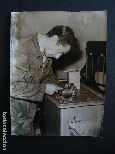 Fotografia antiga: MADRID TALLER REPARACION AUTOMOVILES CITROEN ANTIGUA FOTOGRAFIA ORIGINAL 18 X 12 CM