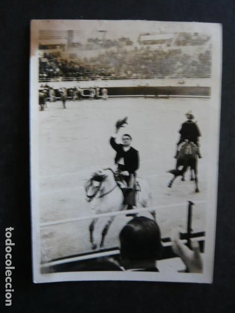 Fotografia antiga: GREGORIO MORERO PIDAL REJONEADOR ANTIGUA FOTOGRAFIA ORIGINAL 7,5 X 10,5 CM