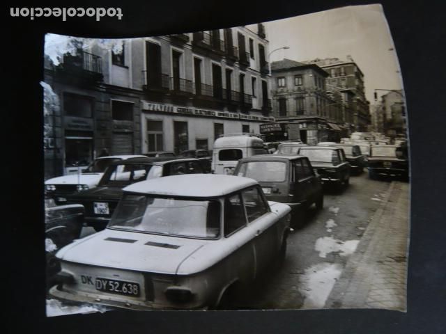 Alte Fotografie: MADRID TRAFICO URBANO ANTIGUA FOTOGRAFIA ORIGINAL 18 X 24 CM