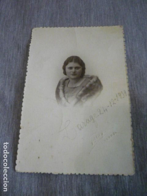 Fotograf&iacute;a antigua: FERROL GARAY FOTOGRAFO RETRATO DE MUJER 1931 10 X 14 CM