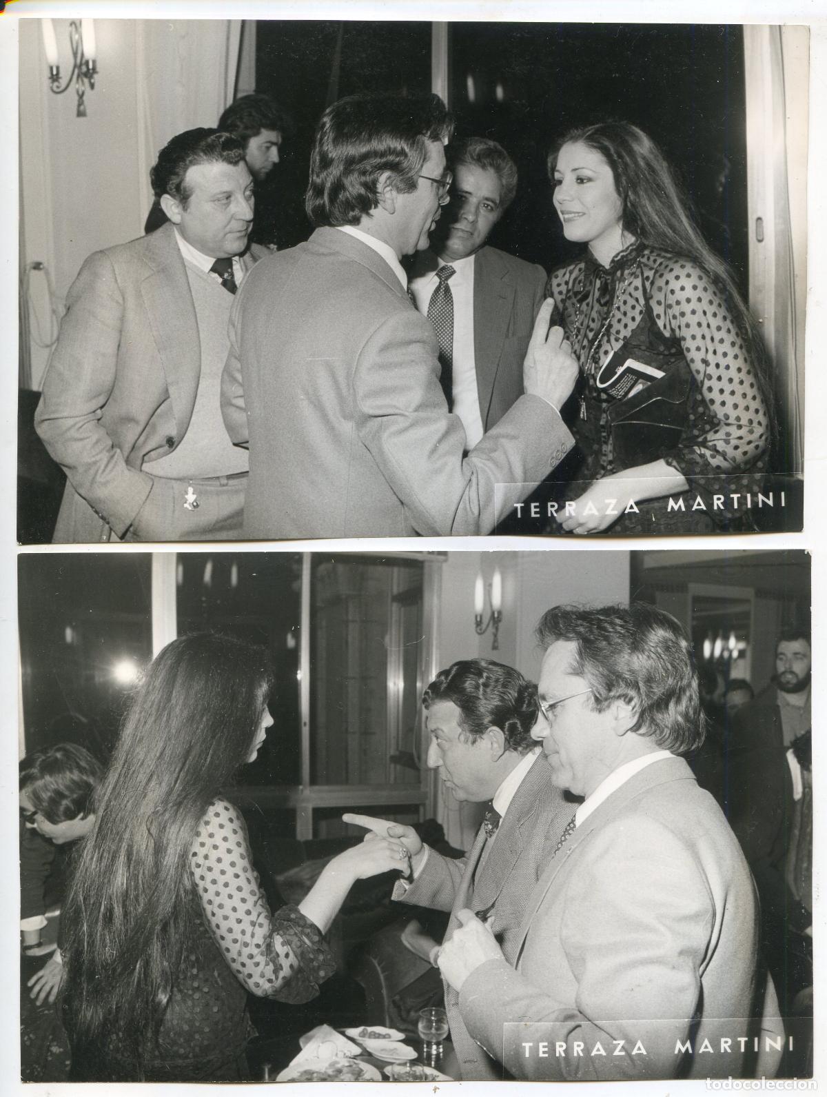 Fotograf&iacute;a antigua: Isabel Pantoja, dos fotos en acto social en la Terraza Martini de Barcelona, 1980, Foto Capella