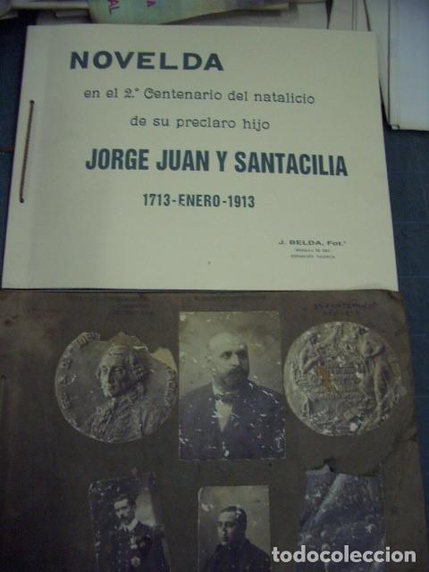 Fotograf&iacute;a antigua: 2.&ordm; Centenario del natalicio de Jorge Juan y Santacilia (1713-1913) el original y el facs&iacute;mil
