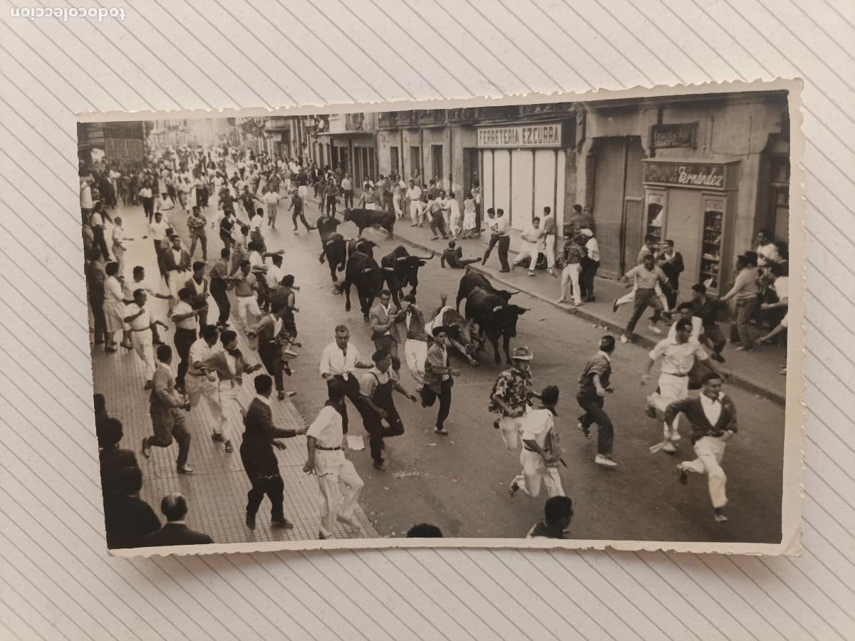 Fotograf&iacute;a antigua: Navarra, Encierro. Tafalla. Fotograf&iacute;a Montoya