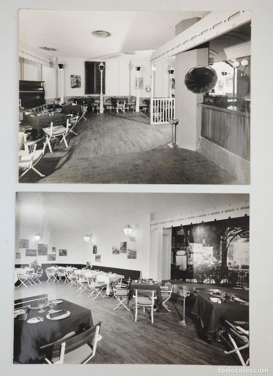 Antique Photography: Interior de un restaurante, Barcelona 1960s. 2 fotograf&iacute;as de Oriol Maspons - Julio Ubi&ntilde;a.