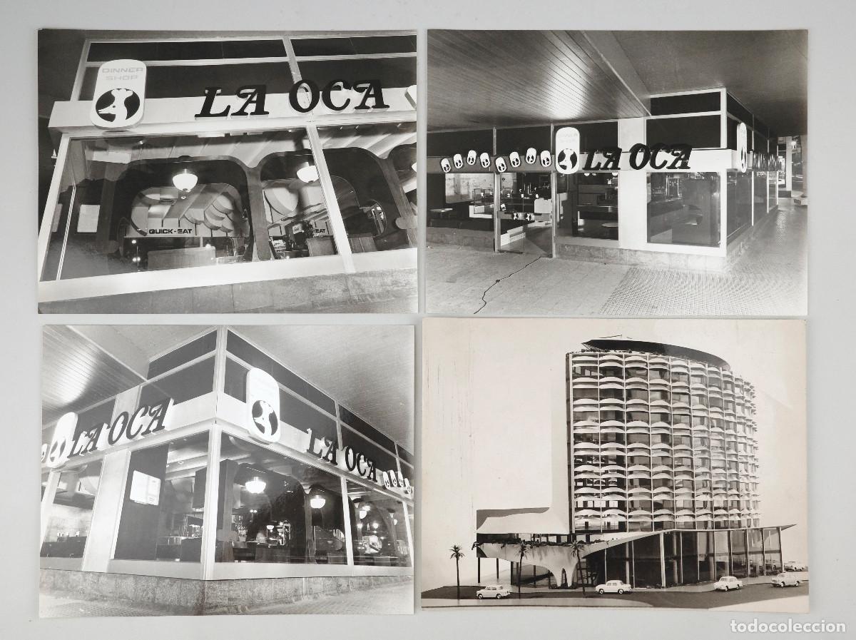 Fotografia antiga: Restaurante La OCA, Barcelona Calvo Sotelo, ca 1966. 4 fotograf&iacute;as 18x24cm.