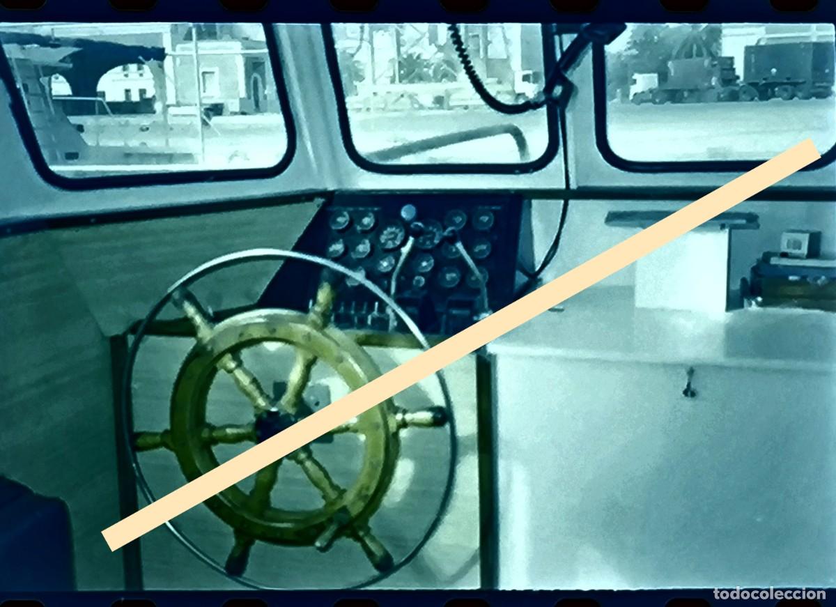 Fotograf&iacute;a antigua: Antiguo negativo de fotograf&iacute;a. Puente de mando del barco Boluda-Fos. A&ntilde;os 90