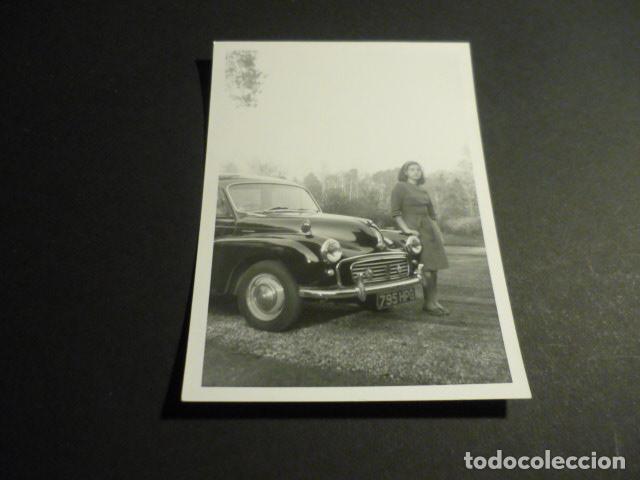Fotograf&iacute;a antigua: MUJER EN AUTOMOVIL ANTIGUA FOTOGRAFIA 9 X 12,5 CM
