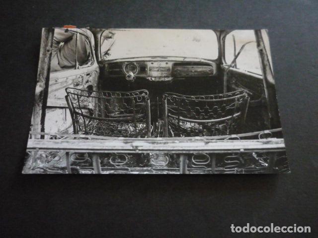 Fotograf&iacute;a antigua: ANDORRA VEHICULO INCENDIADO POR CRIRMEN ANTIGUA FOTOGRAFIA ORIGINAL 18 X 13 CM