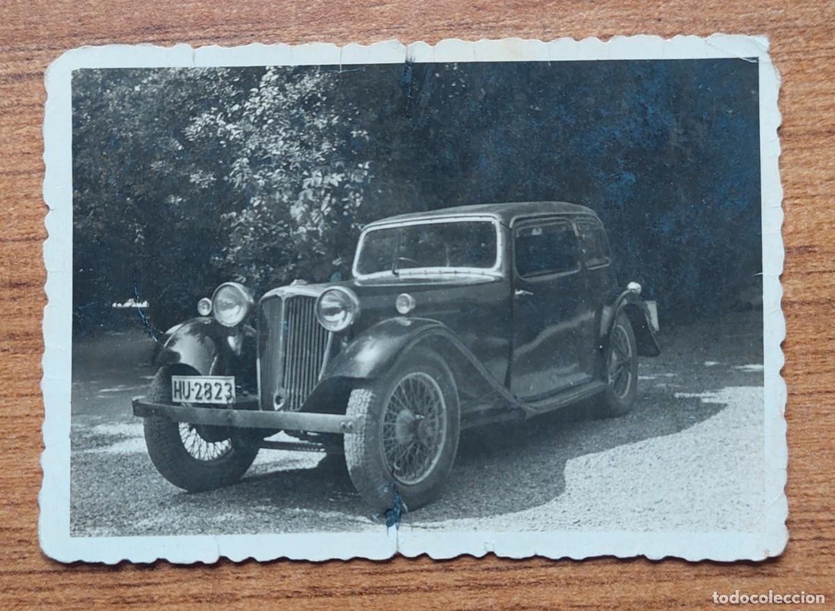 Fotograf&iacute;a antigua: FOTOGRAFIA AUTOMOVIL ANTIGUO HUESCA 1951