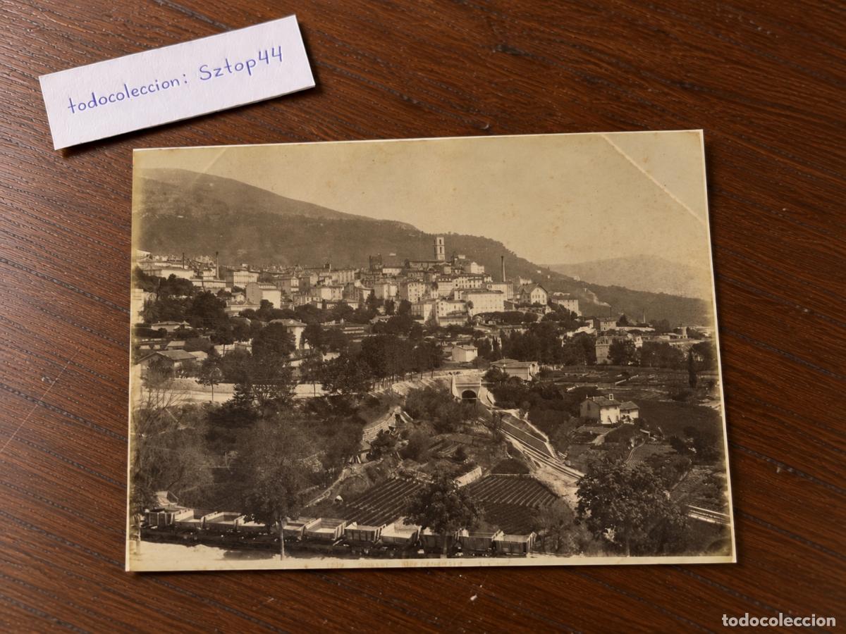 Fotograf&iacute;a antigua: Fotograf&iacute;a Antigua de &Eacute;poca - Grasse, Vue G&eacute;n&eacute;rale por Jean Giletta - C. 1900 / L.L. / Vintage