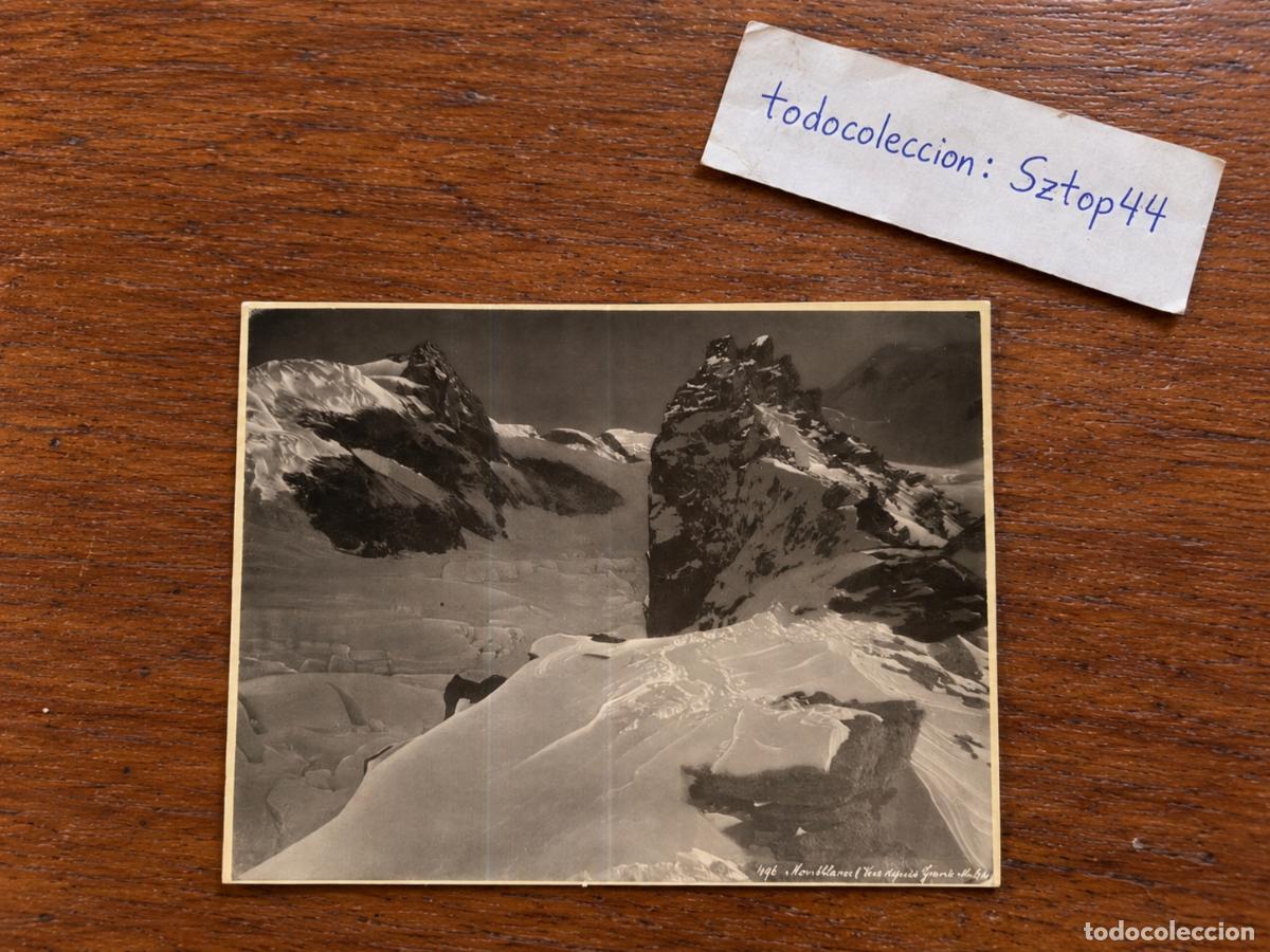Fotograf&iacute;a antigua: Fotograf&iacute;a Antigua de Alpinismo - Mont Blanc desde Grands Mulets por Vittorio Sella - C. 1890 / &Eacute;poc