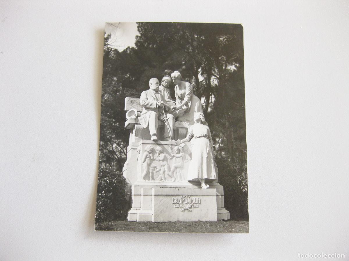 Fotograf&iacute;a antigua: ANTIGUA FOTOGRAF&Iacute;A DEL MONUMENTO A RAM&Oacute;N CAMPOAM&Oacute;R. PARQUE DEL RETIRO. MADRID. A&Ntilde;OS 20