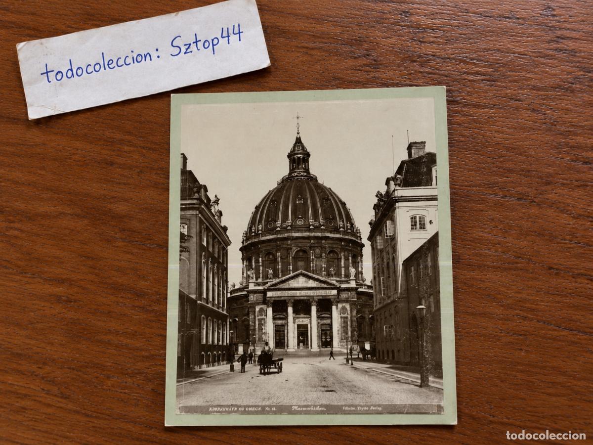 Fotograf&iacute;a antigua: Fotograf&iacute;a Antigua de Dinamarca - Copenhague: Marmorkirken por Vilhelm Tryde - C. 1895 / &Eacute;poca