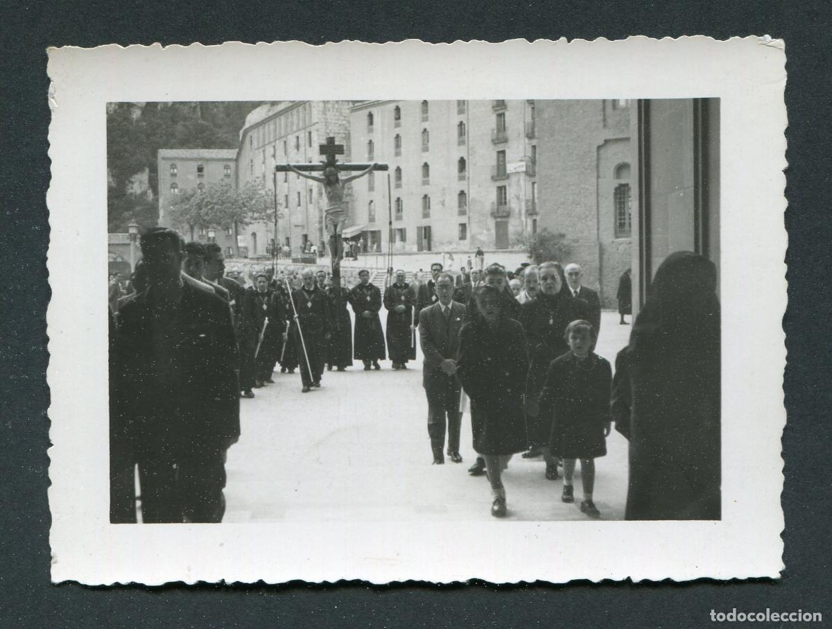 Fotograf&iacute;a antigua: MONTSERRAT. Acto religioso. Cruz. ca.1950