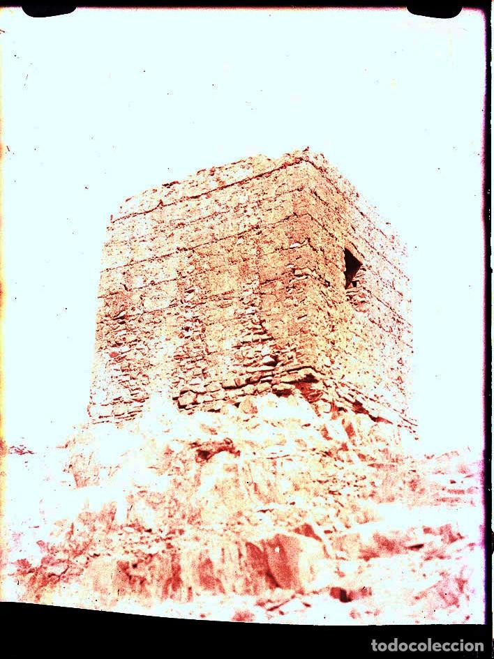 Antique Photography: CASTILLO DE SERRA VALENCIA NEGATIVO DE CRISTAL 9 X 12 CM.