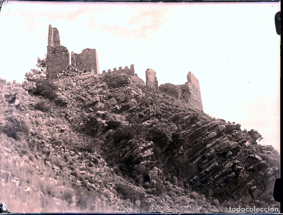 Antique Photography: CASTILLO DE SERRA VALENCIA NEGATIVO DE CRISTAL 9 X 12 CM.