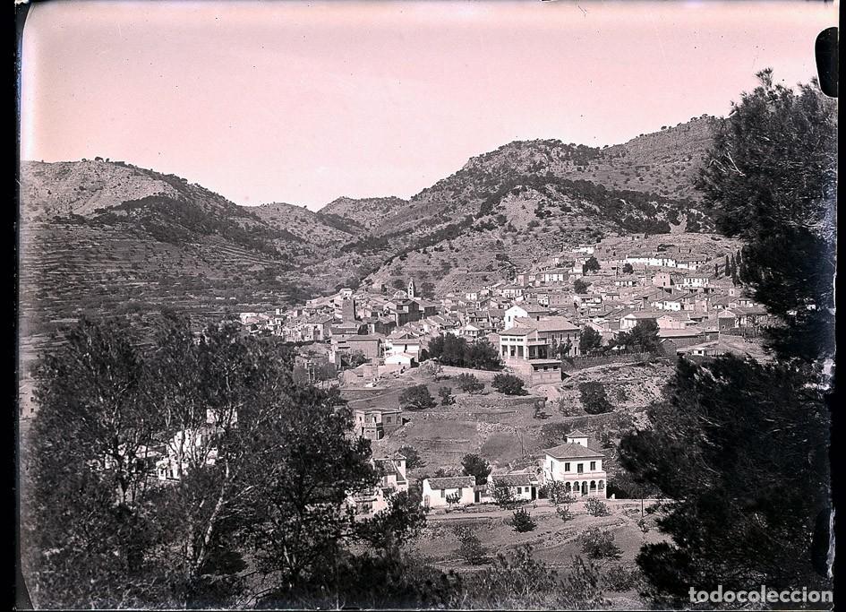 Antique Photography: SERRA VALENCIA NEGATIVO DE CRISTAL 9 X 12 CM.