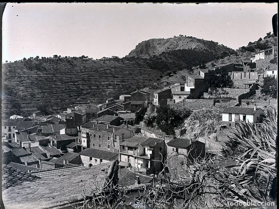 Antique Photography: SERRA VALENCIA NEGATIVO DE CRISTAL 9 X 12 CM.