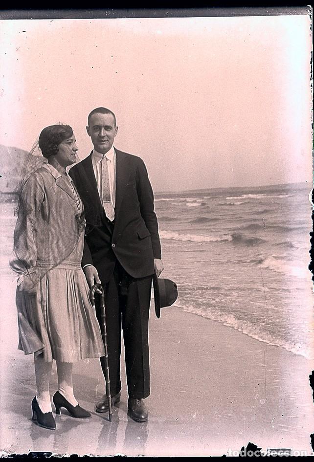 Antique Photography: ALICANTE NEGATIVO DE CRISTAL 6 X 9 CM.