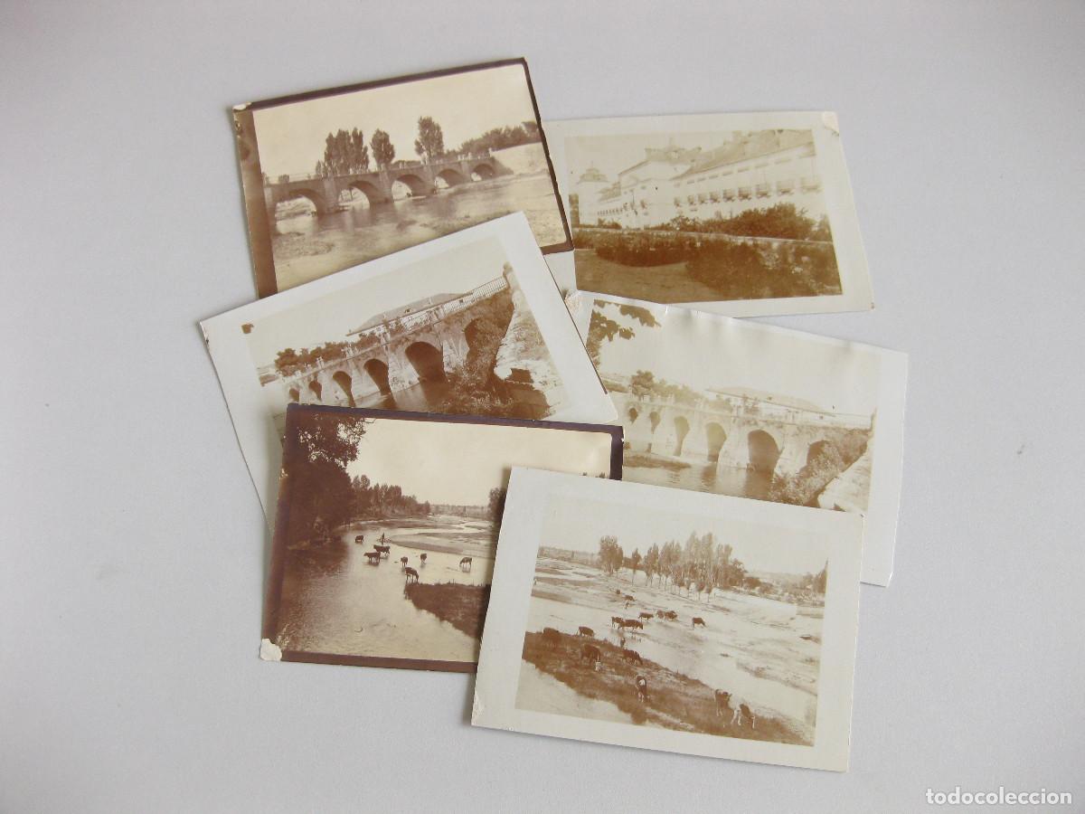 Fotografia antica: LOTE DE 7 FOTOGRAF&Iacute;AS ANTIGUA DE EL PARDO. PUENTE CAPUCHINOS, RIO MANZANARES