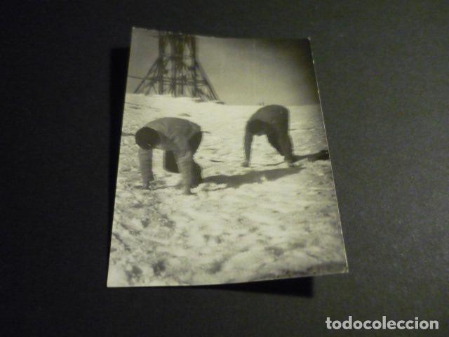 Fotograf&iacute;a antigua: PUERTO DE NAVACERRADA MADRID ESTACION ESQUI MONTA&Ntilde;ISMO ANTIGUA FOTOGRAFIA 7 X 10 CM