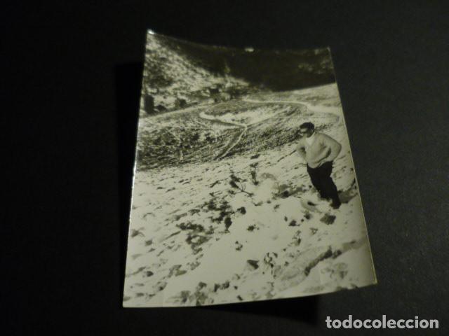 Fotograf&iacute;a antigua: PUERTO DE NAVACERRADA MADRID ESTACION ESQUI MONTA&Ntilde;ISMO ANTIGUA FOTOGRAFIA 7 X 10 CM