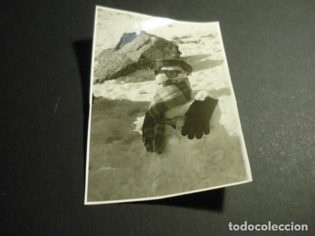 Fotograf&iacute;a antigua: PUERTO DE NAVACERRADA MADRID MONTA&Ntilde;ISMO ANTIGUA FOTOGRAFIA 8 X 12 CM