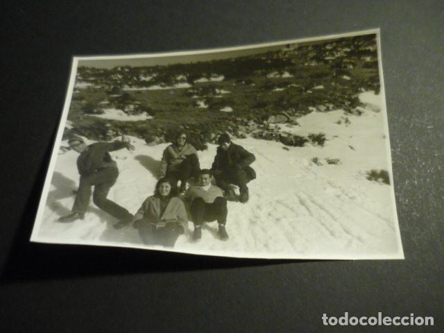 Fotograf&iacute;a antigua: PUERTO DE NAVACERRADA MADRID MONTA&Ntilde;ISMO ANTIGUA FOTOGRAFIA 8 X 12 CM