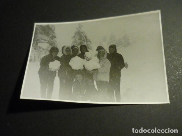 Fotograf&iacute;a antigua: PUERTO DE NAVACERRADA MADRID MONTA&Ntilde;ISMO ANTIGUA FOTOGRAFIA 8 X 12 CM
