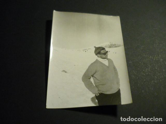 Fotograf&iacute;a antigua: PUERTO DE NAVACERRADA MADRID MONTA&Ntilde;ISMO ANTIGUA FOTOGRAFIA 7,5 X 10,5 CM