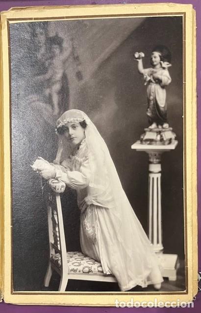 Fotograf&iacute;a antigua: ANTIGUA FOTOGRAFIA DE NI&Ntilde;A PRIMERA COMUNION DEL FOTO. BARIEGO 1928