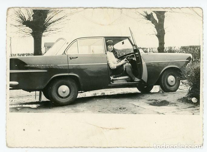 Fotografia antiga: COCHE. AUTOMOVIL. 1966, DEDICATORIA