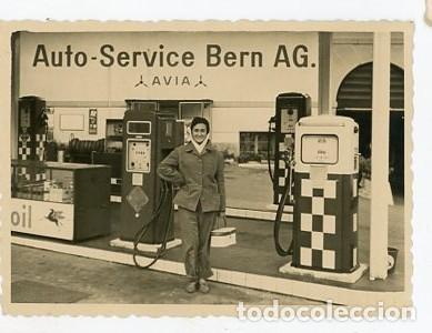 Fotografia antiga: ESTACION AUTO SERVIVIO GASOLINERA. BERN. 1967