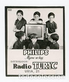 Fotografia antiga: OVIEDO. ASTURIAS. PUBLICIDAD RADIO TURYC. PHILIPS. BRUN
