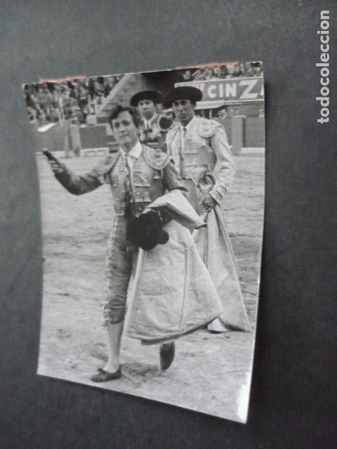 Antique Photography: ZARAGOZA JOSE GOMEZ EL ALBA TORERO CORRIDA TOROS ANTIGUA FOTOGRAFIA 8 X 11 CM