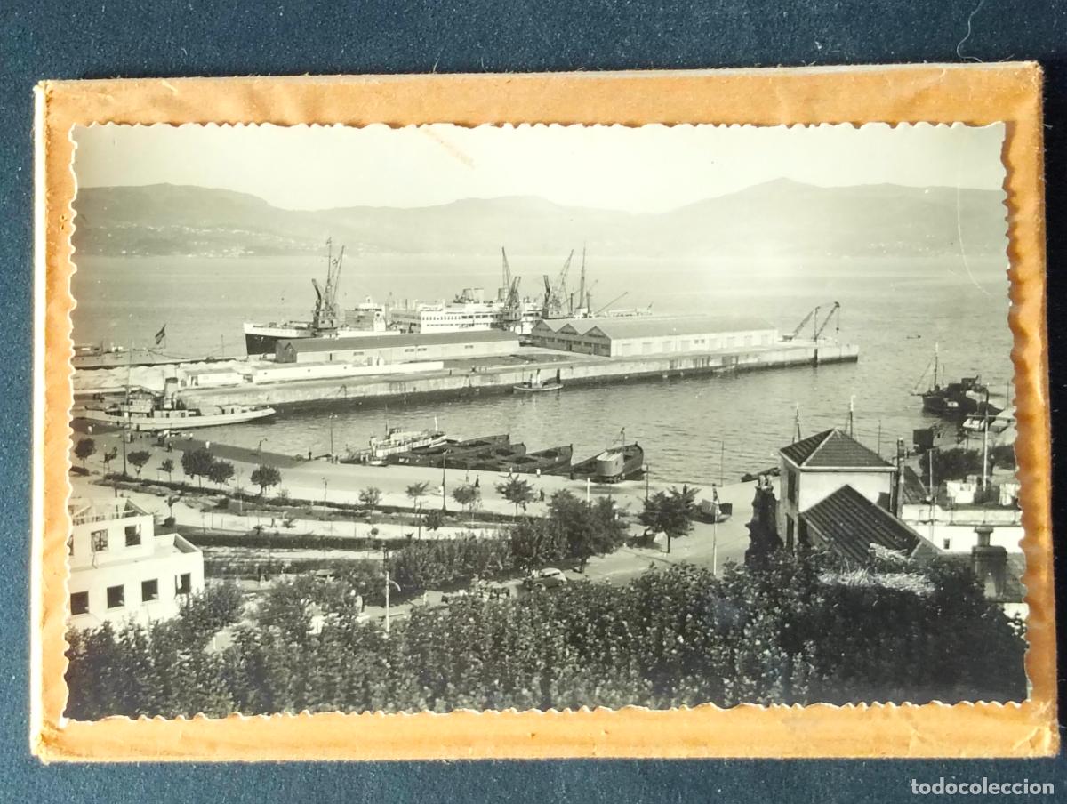 Alte Fotografie: VIGO PONTEVEDRA NEGATIVO EN CRISTAL PARA POSTAL CON PRIMERA COPIA Y SOBRE 12,5 X 17,5 CM
