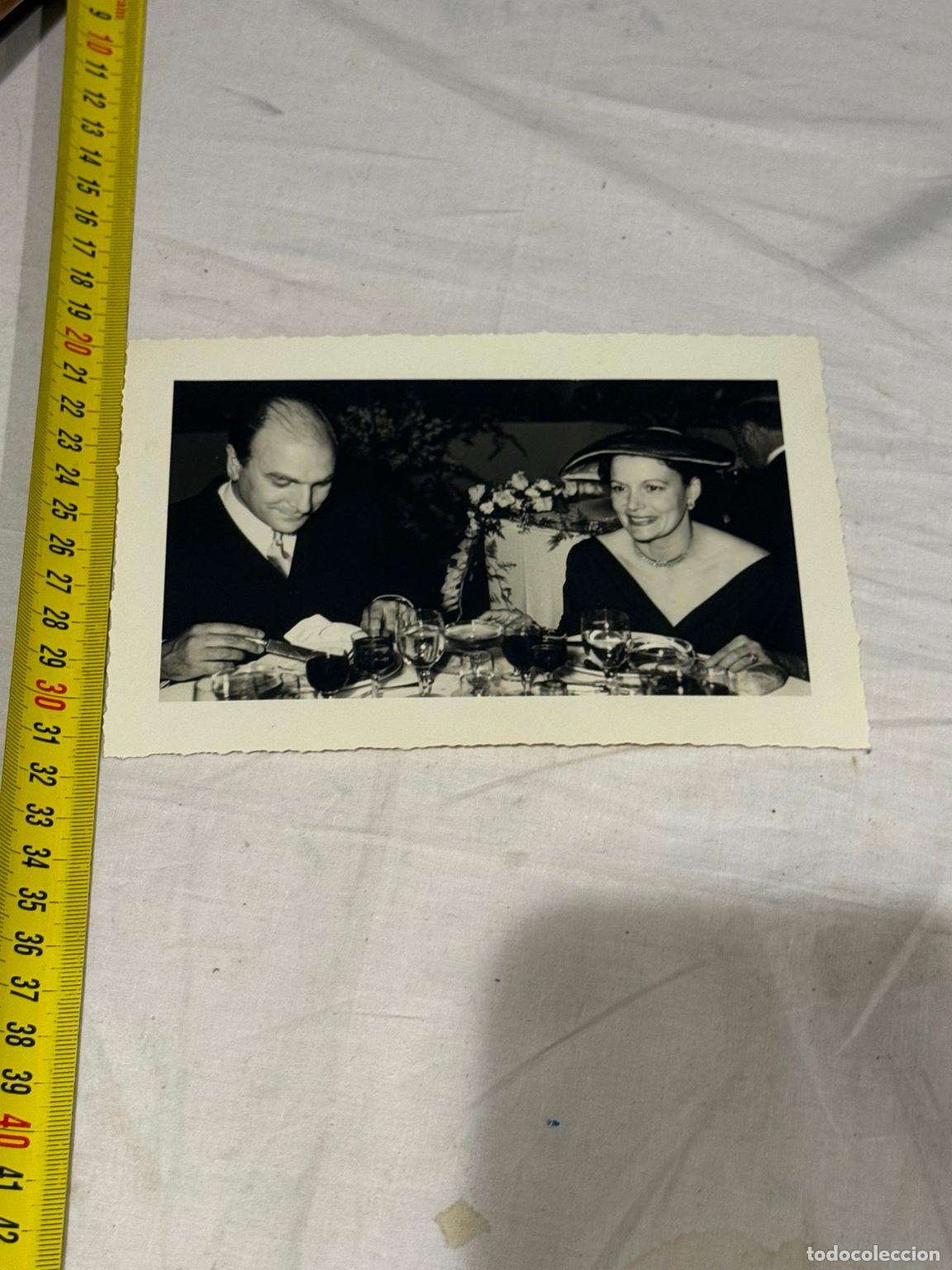 Fotograf&iacute;a antigua: Fotograf&iacute;a original antigua Pareja elegante en banquete - Monistrol