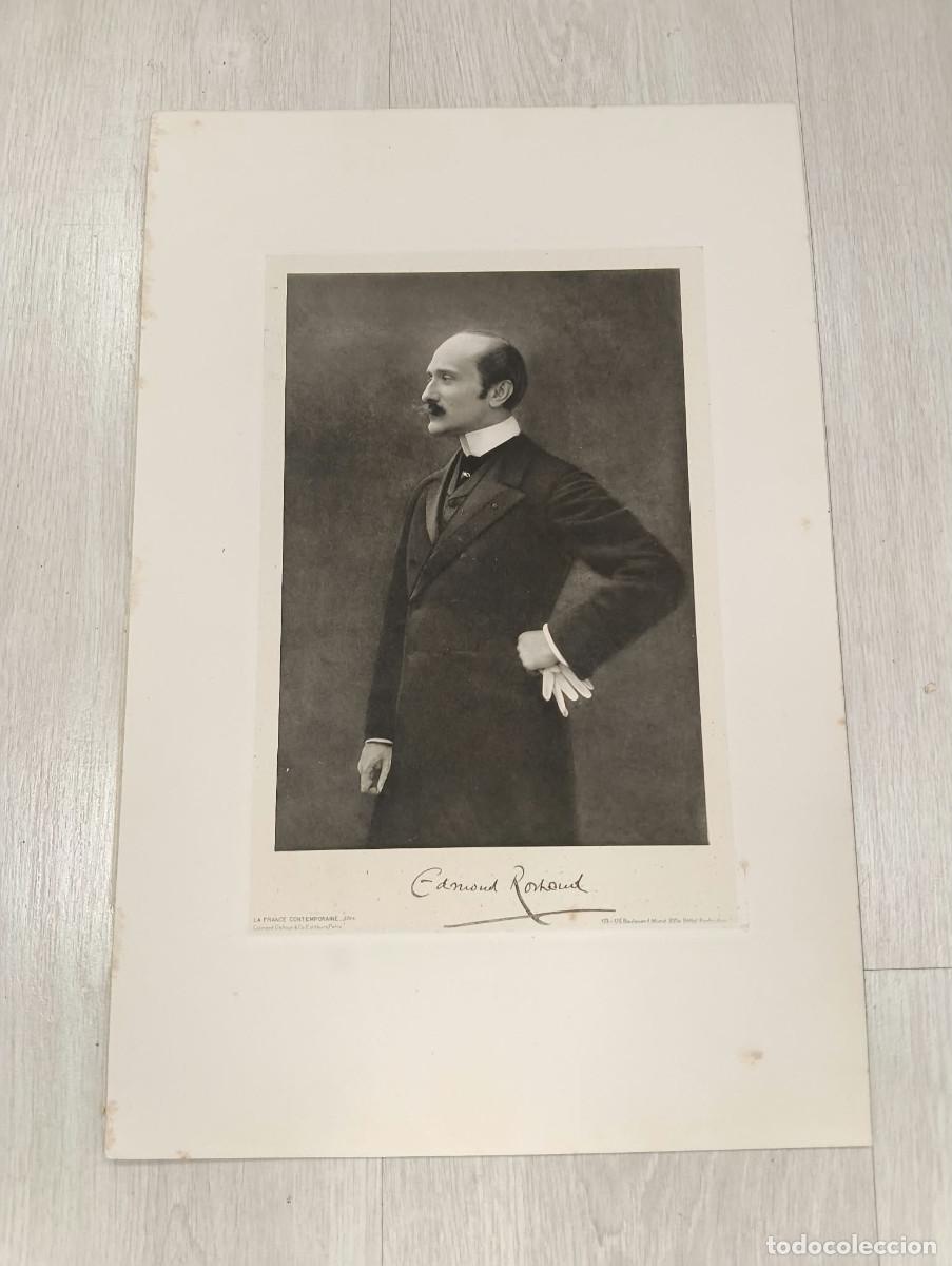 Fotograf&iacute;a antigua: Edmond Rostand. De la Academia Francesa.