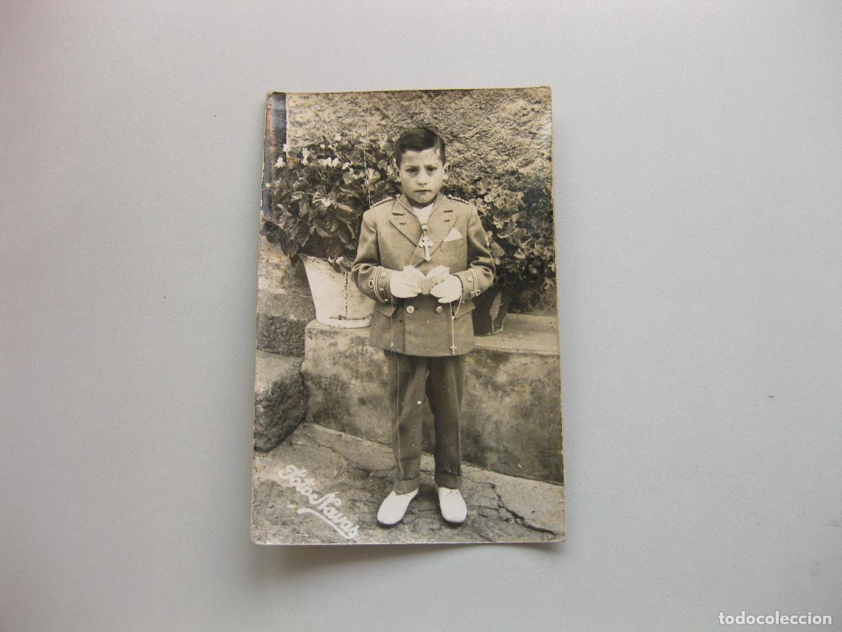 Fotograf&iacute;a antigua: FOTOGRAF&Iacute;A DE MART&Iacute;N DE YELTES. SALAMANCA. NI&Ntilde;O DE PRIMERA COMUNION