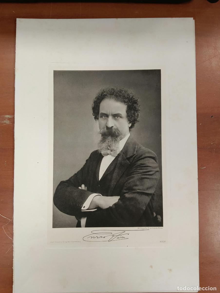 Fotograf&iacute;a antigua: Enrico Ferri. Giureconsulto.- Publicista.- Deputato al Parlamento. Roma.