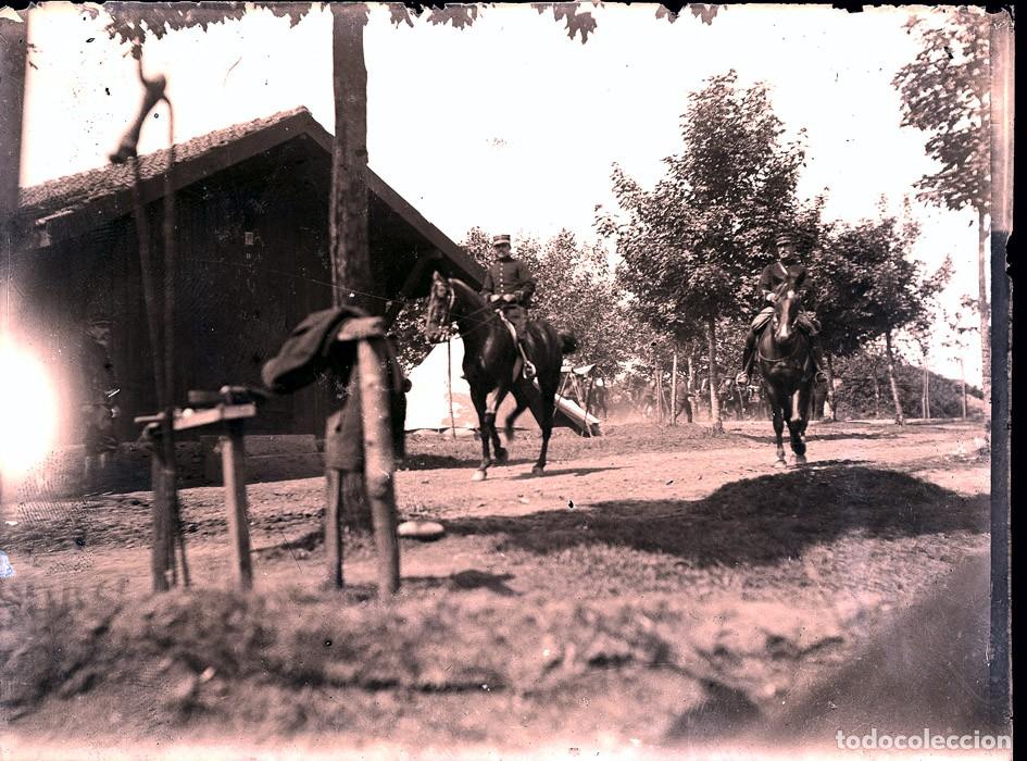 Fotograf&iacute;a antigua: HIPICA ANTIGUO NEGATIVO DE CRISTAL FORMATO 12 X 9 cm.