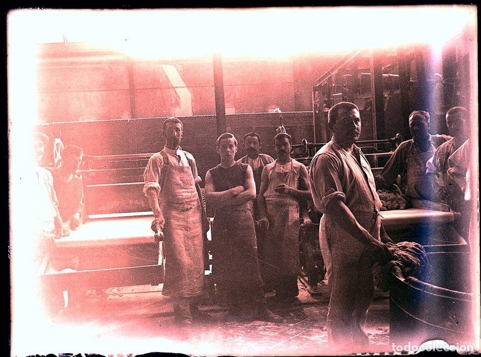 Fotograf&iacute;a antigua: PANADEROS 2 ANTIGUOS NEGATIVOS DE CRISTAL FORMATO 12 X 9 cm.