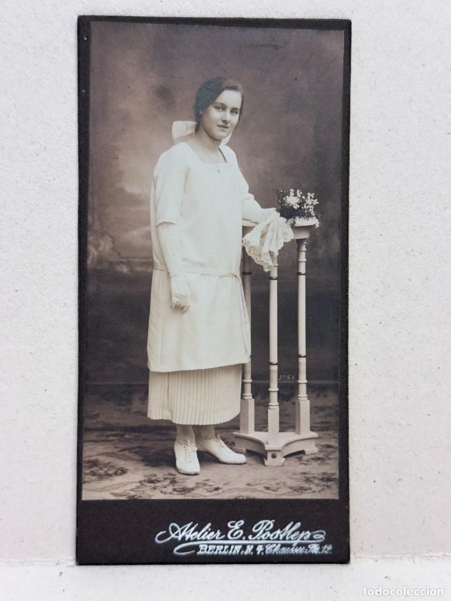 Fotograf&iacute;a antigua: Fotograf&iacute;a Antigua (Cabinet Card), Berl&iacute;n, Mujer, 1925