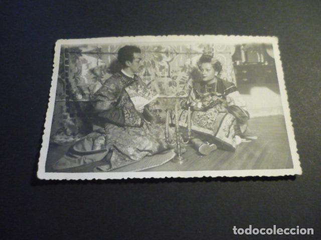 Fotograf&iacute;a antigua: PAREJA DISFRAZADA A LA ORIENTAL ANTIGUA FOTOGRAFIA 14 X 9 CM