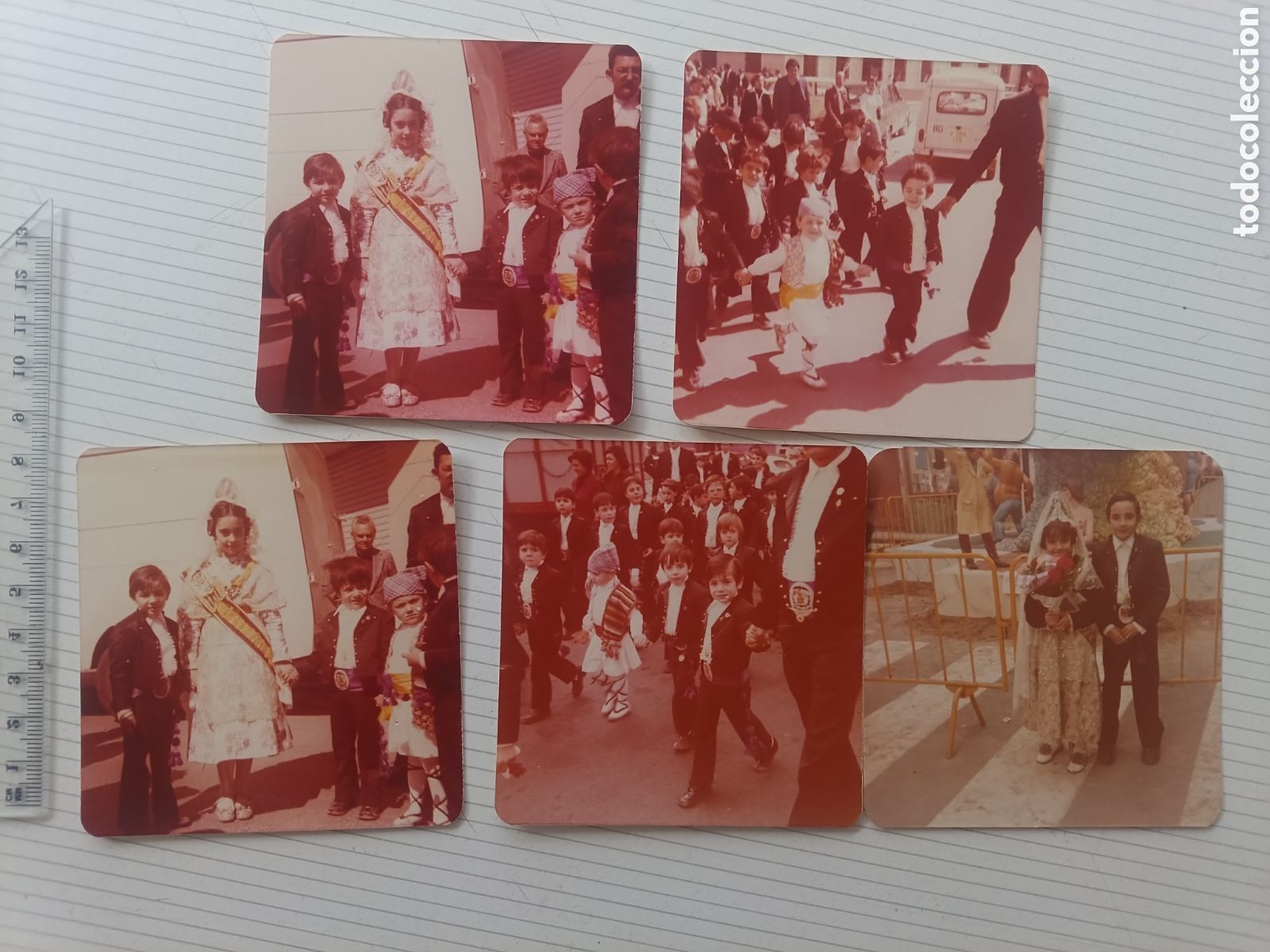 Fotograf&iacute;a antigua: Fallas de Valencia. Lote de fotos infantiles