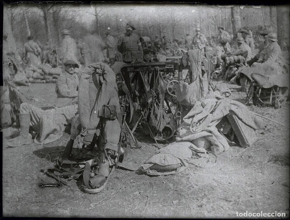 Fotograf&iacute;a antigua: GUERRA MUNDIAL ANTIGUO NEGATIVO DE CRISTAL FORMATO 12 X 9 cm.