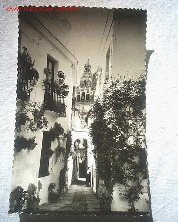 Alte Fotografie: ANTIGUA TARJETA POSTAL - CALLEJA DE LAS FLORES (CORDOBA)