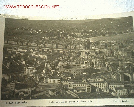 Fotografia antica: ANTIGUA TARJETA POSTAL - DESDE MONTE ULIA ( S. SEBASTIAN)
