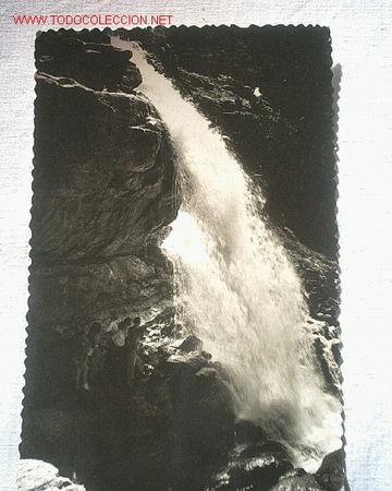 Alte Fotografie: ANTIGUA TARJETA POSTAL - CASCADA DE COTATUERO. ORDESA