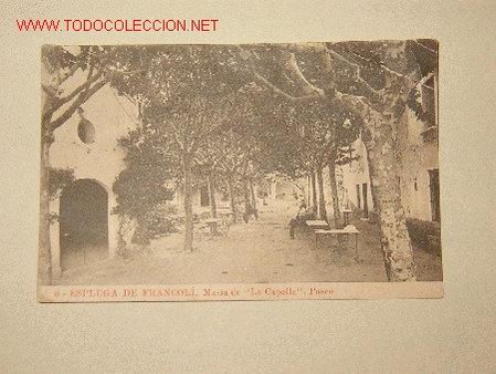 Fotograf&iacute;a antigua: Postal de l'Espluga de Francol&iacute;, Masia de la Capella, 1942